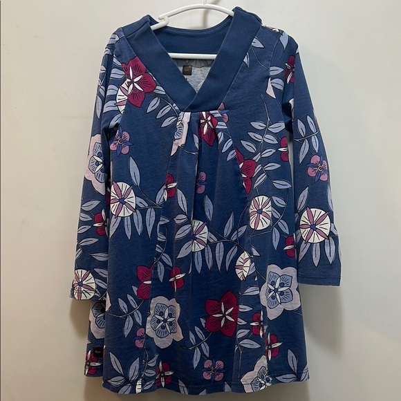 Tea Collection Floral Long Sleeve Dress size 4 - Picture 1 of 6